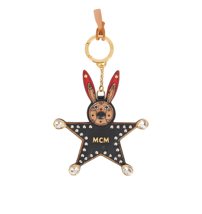MCM Rabbit Star Keyring, front view